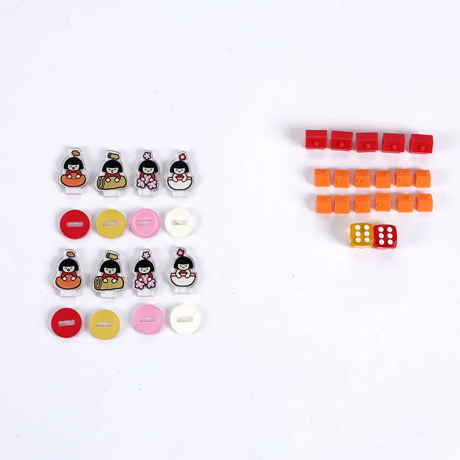 Hot Sale Custom Pattern Fun Little business Game Custom Group Team Board game With Plastic Pieces