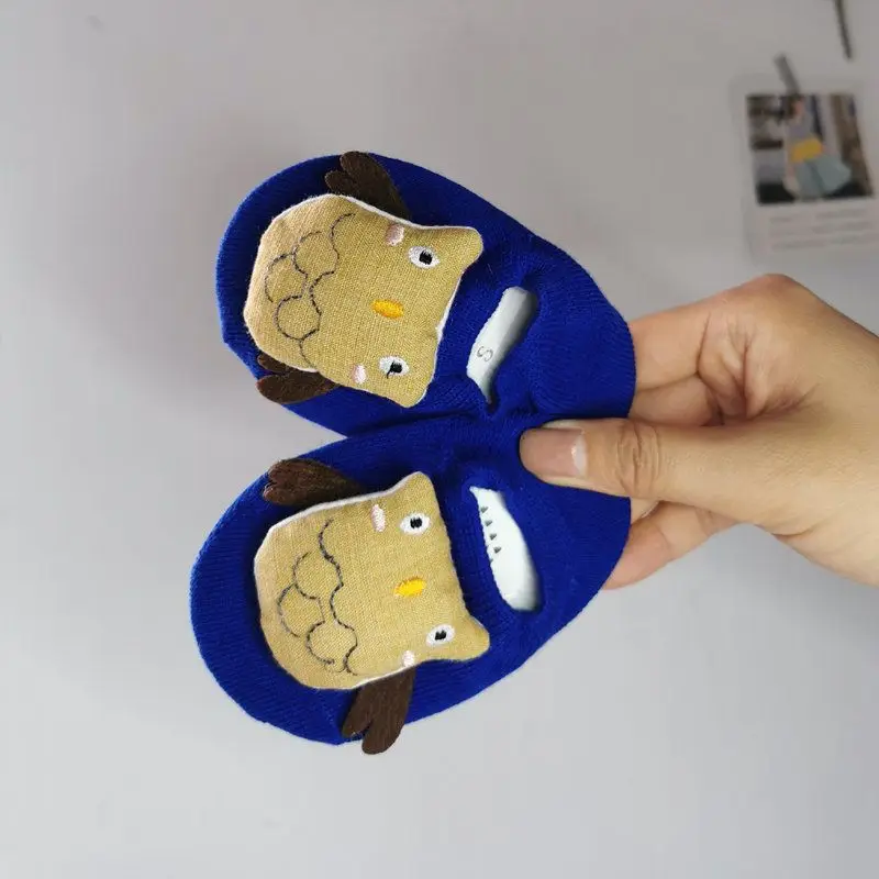 Spring Korean Fashion Cute Bow 3D Cartoon Dolls Toddler Socks Soft Cotton Fancy Non-slip Baby Floor Socks