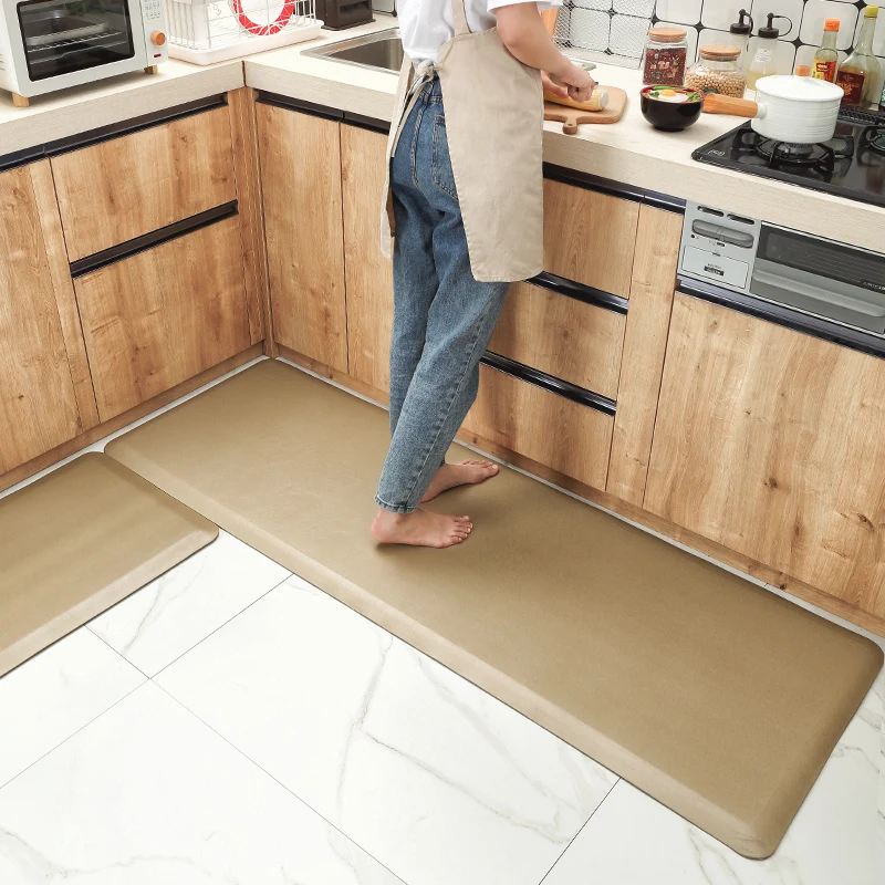 Waterproof Indoor Foot Mat Kitchen Mat Set Of 2 Anti Fatigue Comfort Kitchen Rug Kitchen Floor Mats
