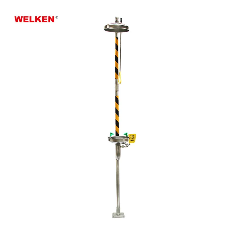 Combination Unit Portable Emergency Emergency Safety Shower And Eyewash Station Liquid Eyewash