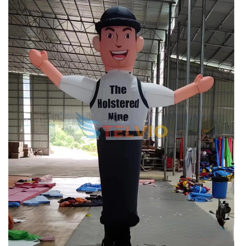 Wind Dancing Sky Waving Star Welcome Hand Tube Man Signs Advertising Inflatable Air Dancer For Business