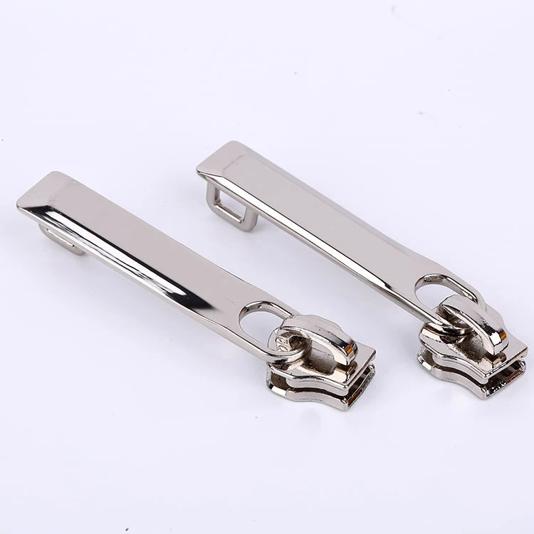 Custom Logo Nickel-Free Zipper Puller Metal Slider 5 Pull Head for Garment Luggage