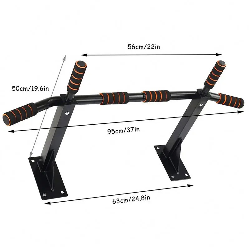 Factory Price Wholesale Portable Gymnastics Wall Horizontal Bar Strengthener Door Pull Up Bar Chin Up Fitness Wall Up Bar