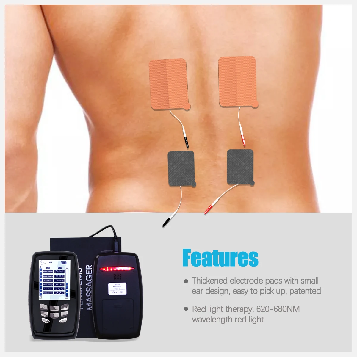 Medical electrode tens  Pain Physical Therapy Equipments tens machine portable