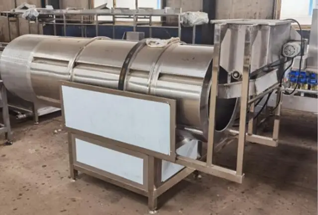 Automatic Potato Chips Seasoning Mixing Machine Drum Mixer Food Machines