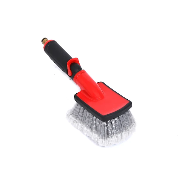 Telescopic Flow Through Car Washing Brush Soft Bristles Car Wheel Brush