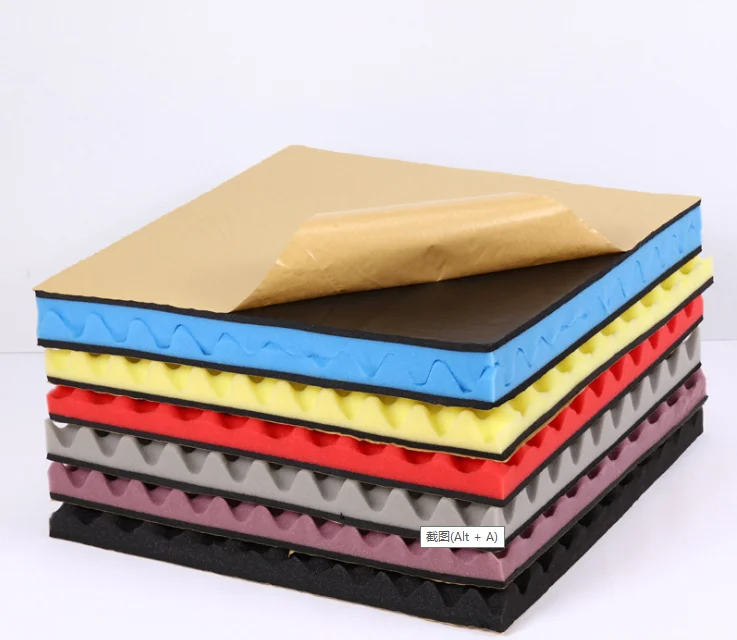 Acoustic panel egg wave sponge panel with self adhesive  50*50*8cm  fireproofing  foam for club KTV hotel music recording