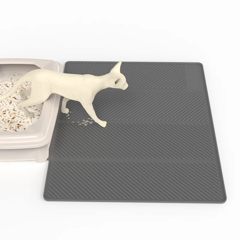 Artes 2024 New XL Large 100%  Washable Easy Clean Soft  Cat Litter Mat Cat Litter Box Trapping Mat for Kitty Litter Box