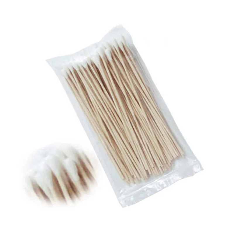 
Wooden Stick Fine Tip Cotton Buds Tattoo Applicator 