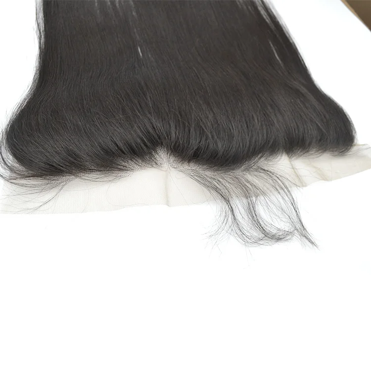 11A Brazilian Virgin Hair Lace Frontal Closure Straight Natural Color Shedding and Tangle Free Transparent HD Lace Frontal