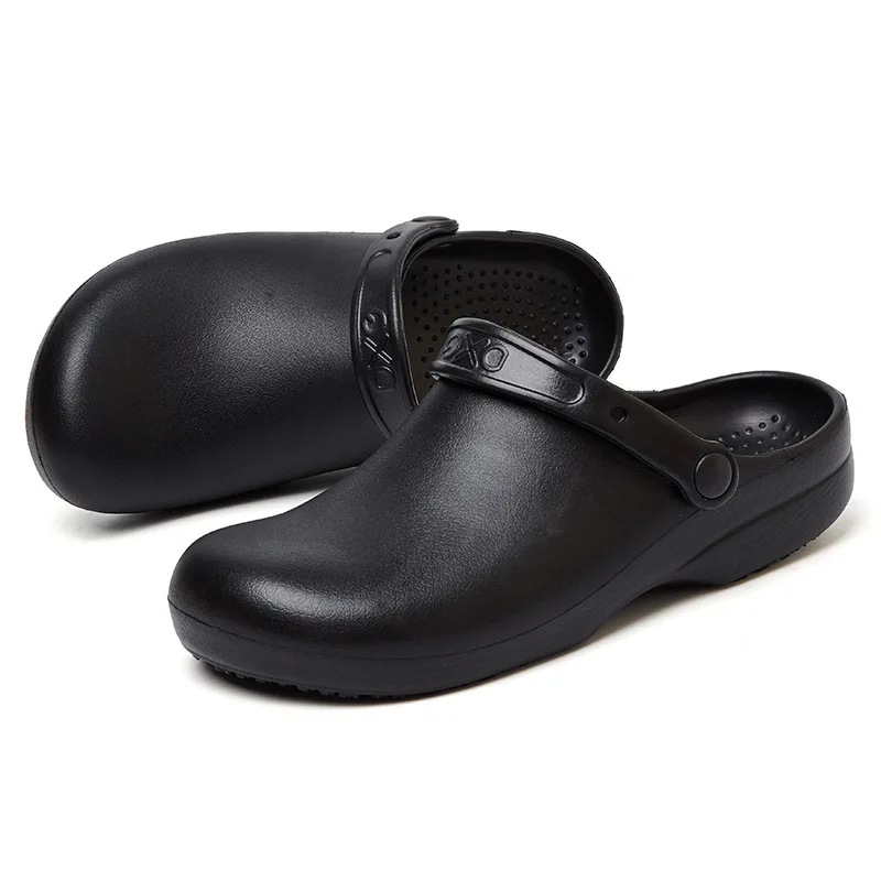 Hot Selling Slip Resistant Waterproof Black Hospital Doctors Nurse Unisex Work Safety Shoes Wholesale Kitchen Chef Shoes