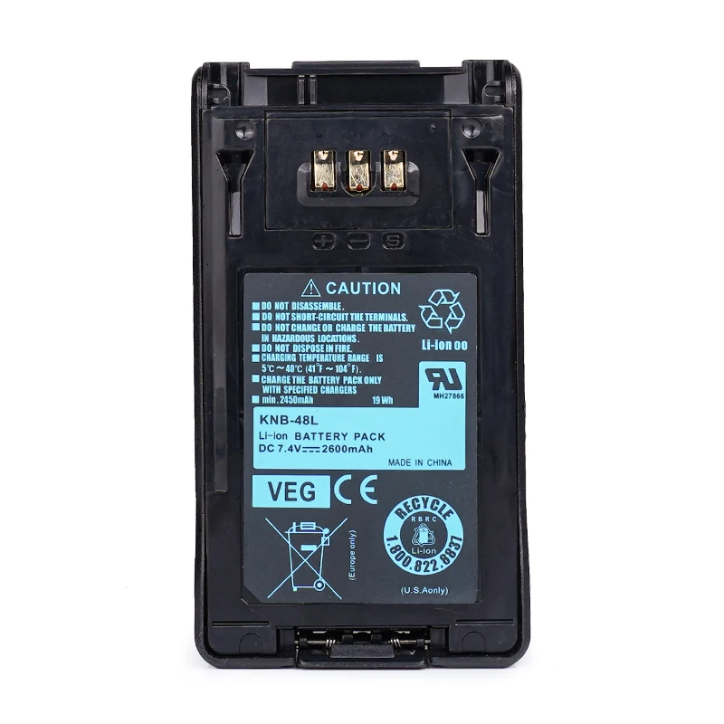 KNB-48L Walkie Talkie Radio Li-ion Battery Replacement For KENWOOD NX200 NX300 TK5220 TK5320