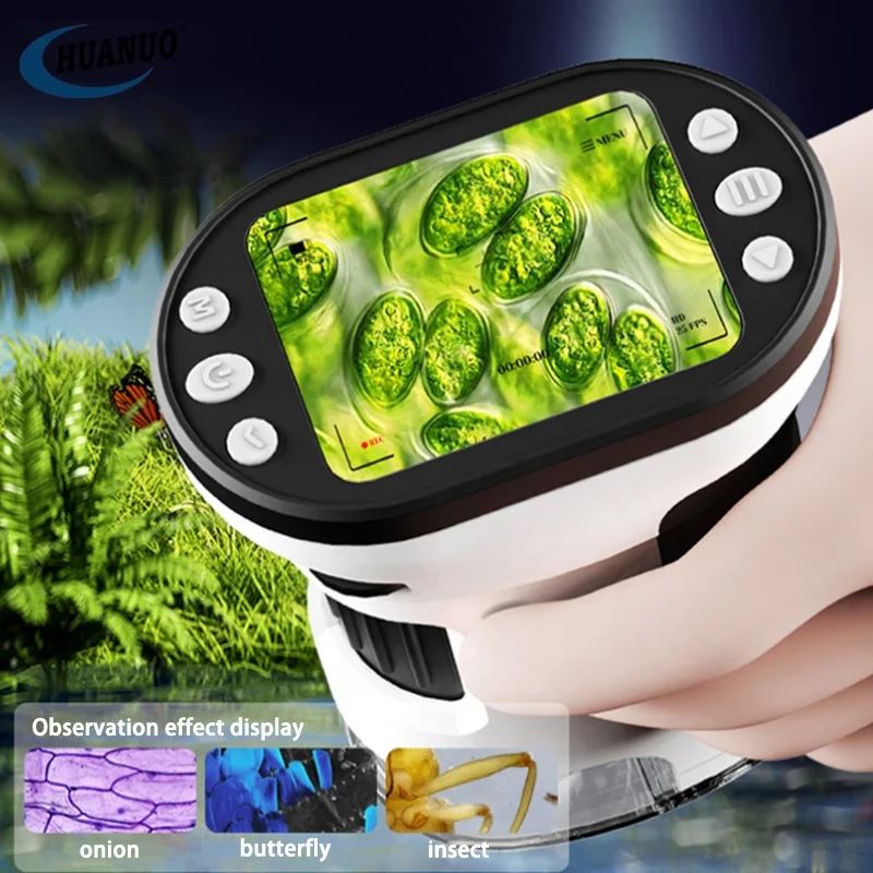 Early Educational Microscope Toy For Kids Microscope Kit Intelligent LED Video Camera Multifunctional Microscope & Camera Toy