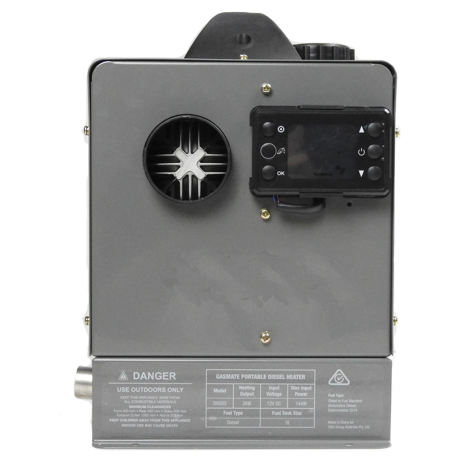 2022 New portable 12V/24V 2KW Tent heater for outdoor