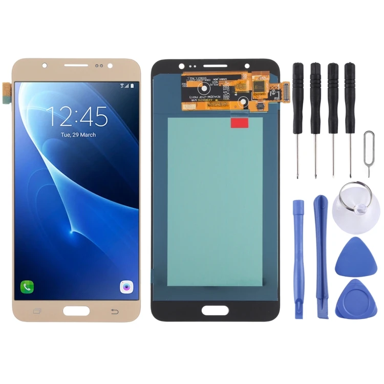 Запасные части для Samsung Galaxy J7 (2016) SM-J710 ЖК-экран OLED полная сборка с рамкой