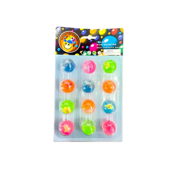 32mm wholesale rubber bouncing ball mixed jump bounce ball funny jumping ball for kids toys