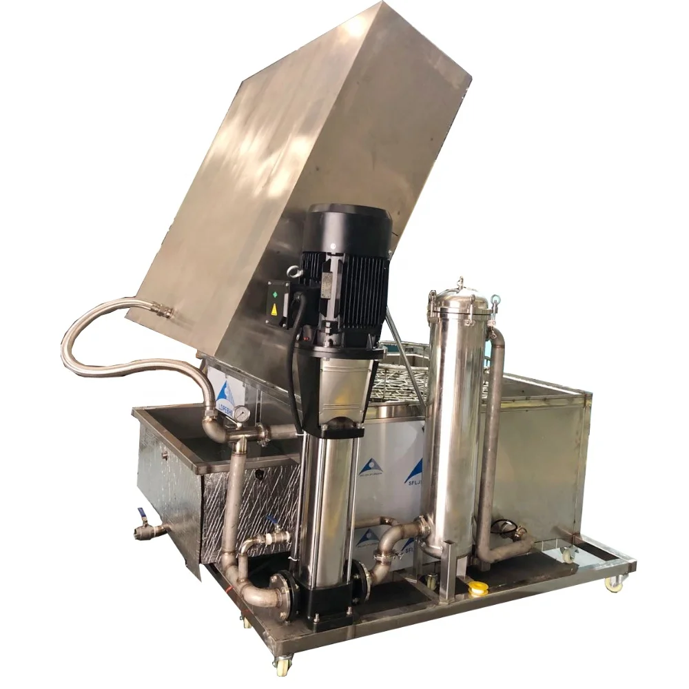 high pressure jet auto and industrial parts washers single stage cabinet basket rotary nozzles spray parts washing machine