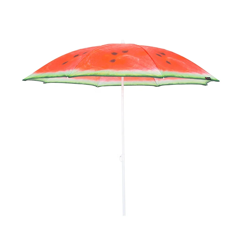 Manufacture Beach Umbrella Sunshade Anti-UV Parasol Umbrella Potable Fruit Design Beach Umbrella