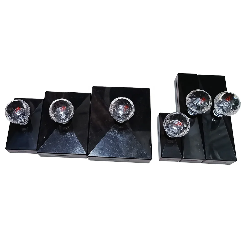 Premium crystal handle big business office flash stamp address name for project carton custom or blank