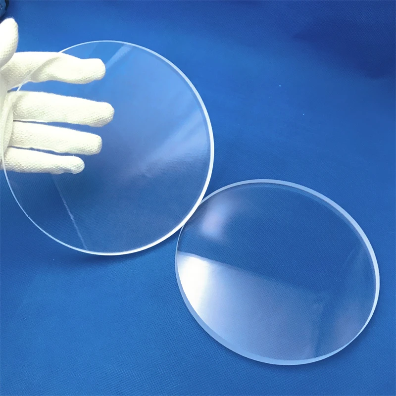 JGS1 UV  Clear quartz Disc Round Quartz glass Plates Transparent Quartz Wafer substrate