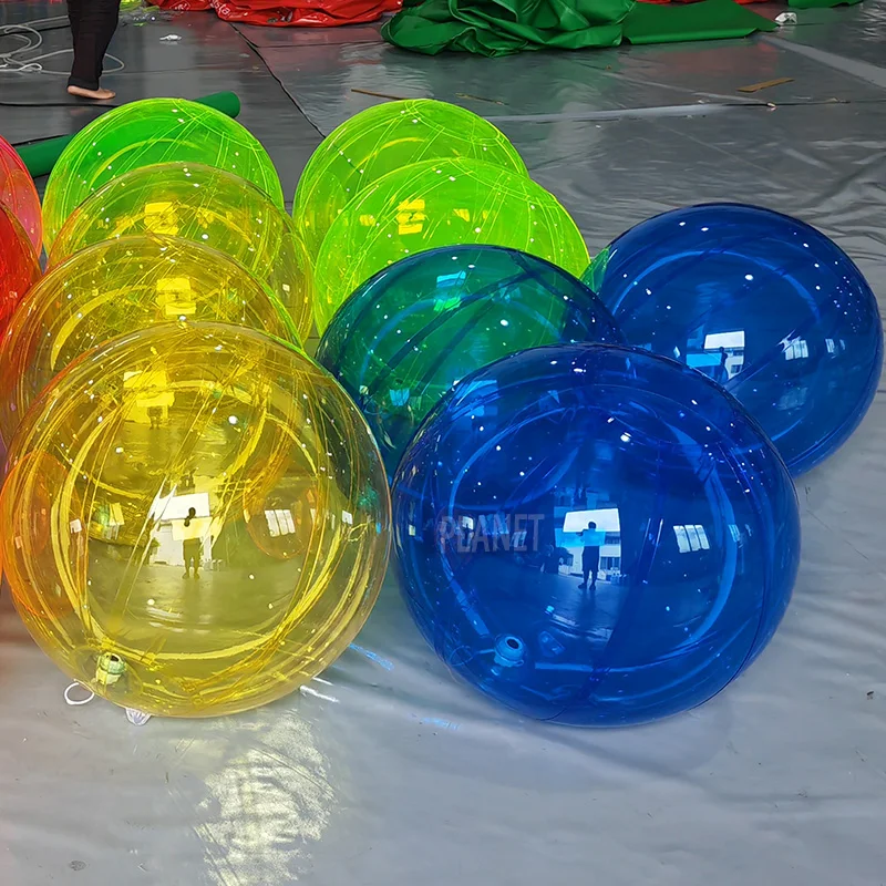 Popular Colorful Transparent Ball Balloon Giant PVC Ball Inflatable Clear PVC Ball for Event