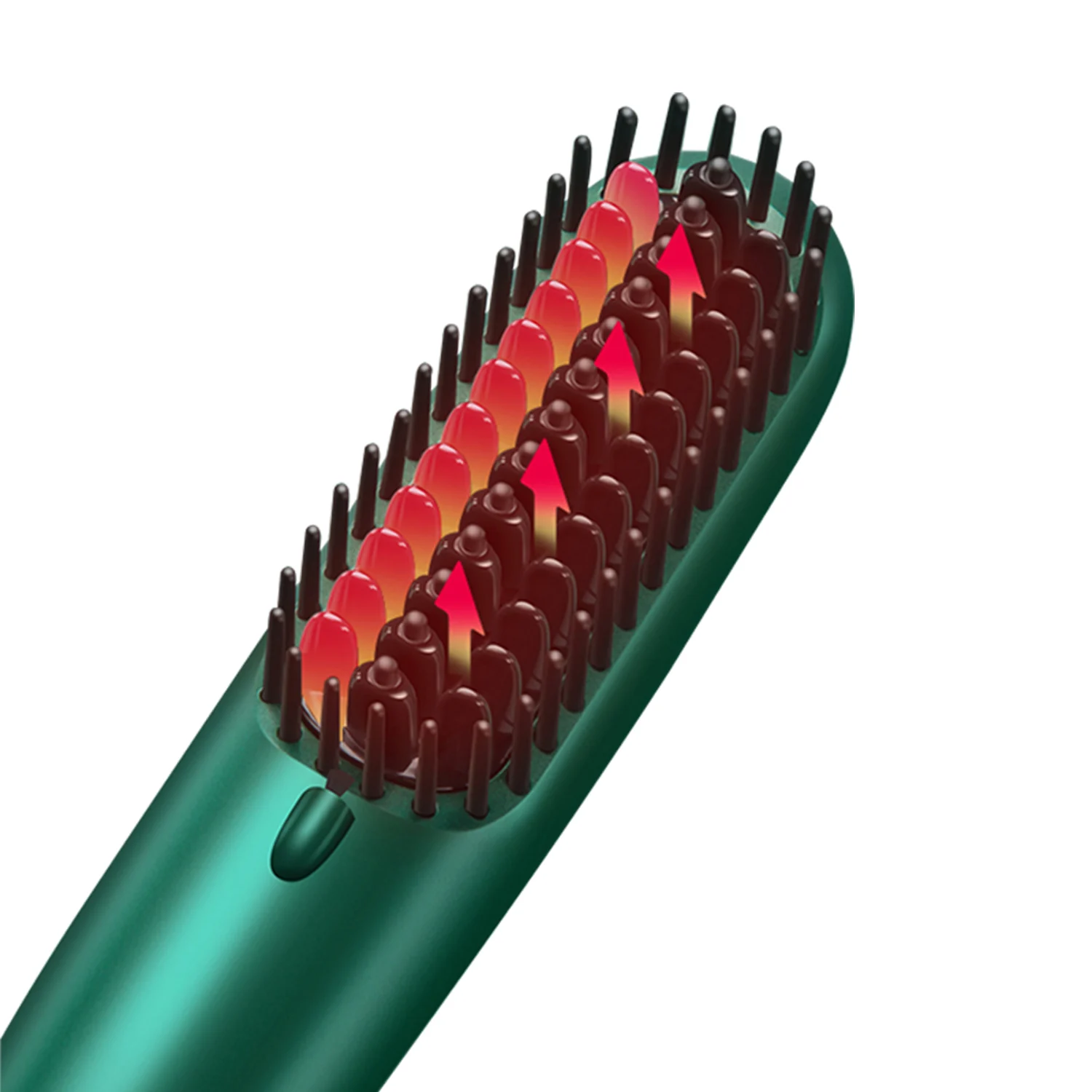 Ceramic Plated Fast Heating Rotating Electric Hairbrush Hair Straightener Brush