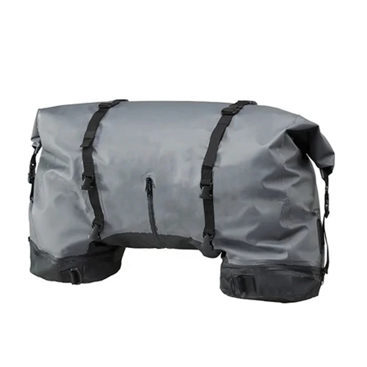 OEM ODM Custom PVC TPU Rainproof Easy Carry Roll-top Motorcycle Bag Saddle Bags Waterproof