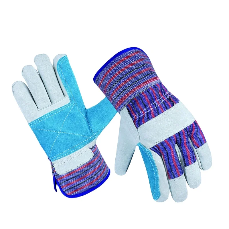 Heat Resistant gloves Cow Split Leather Anti Fire 10.5 inch Welding Work Welder Work Glove