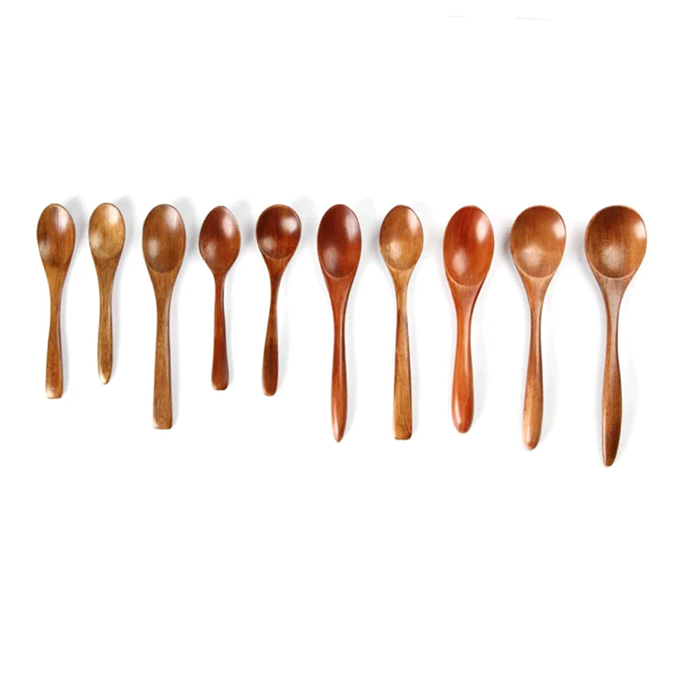Wooden 2 Inch Dessert Disposable Mini Ice Cream Coffee Tea Spoon