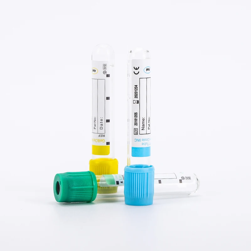 Disposable Sodium Citrate Vacuum Blood Collection Pet Tube Blue Top Pt Plasma Collection Tube 1:9 With 3.2% 3.8% Sodium Citrate