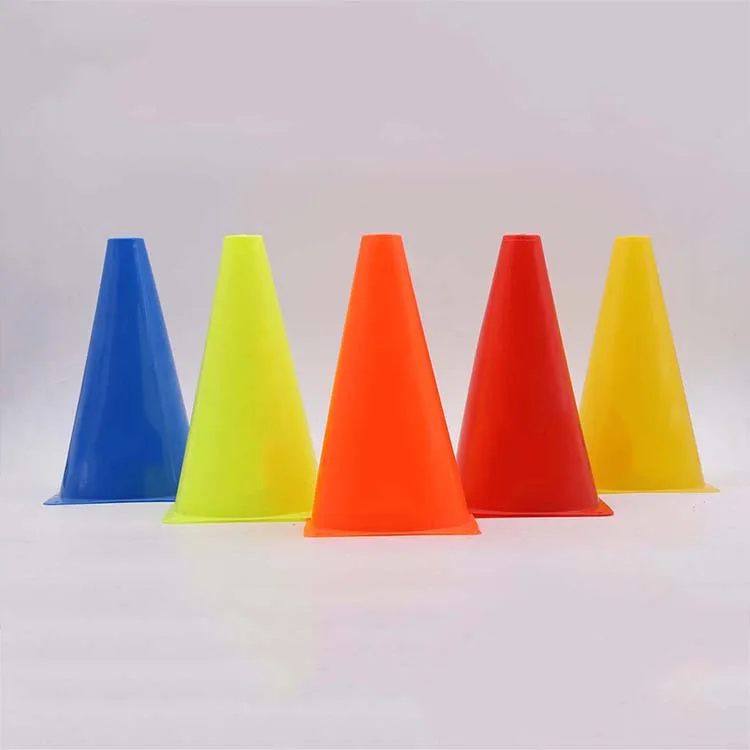 19-Inch Training Traffic Cones Mini Agility Marker Cone for Kids | Safety Plastic Cones for Soccer, Football Sport
