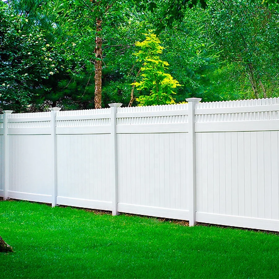 Top Quality 6x8 ft White Color Plastic PVC/Vinyl Cheap Panel Privacy Fence Panels for sale