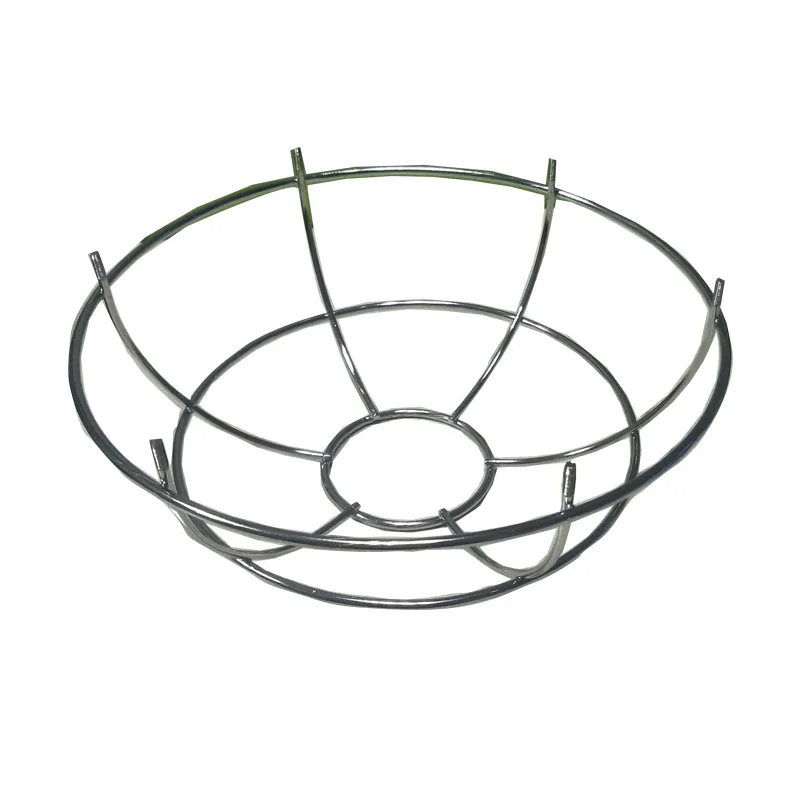 Supplier Customized Stainless Steel Round Transparent Shade Modern Lamp Shade Frame