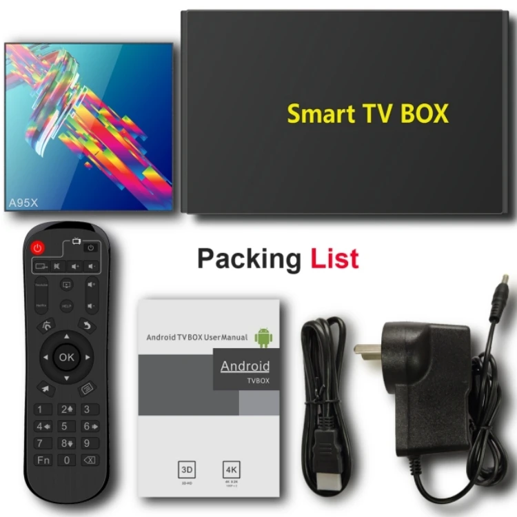  Приставка Смарт-ТВ A95X R3 Android 9 0 4 + 64 ГБ ядра 4K HD Wi-Fi