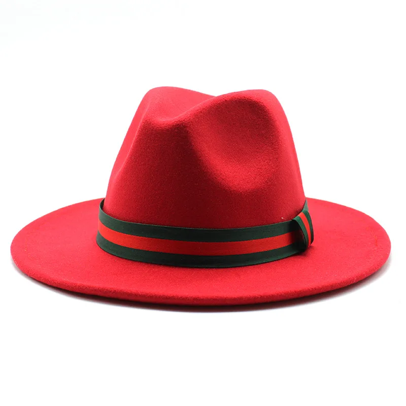 Solid Color Polyester Cotton Vegan Material Fedora hat Fedora Hats for Women Men Party Music Festival Fashion fedora hats