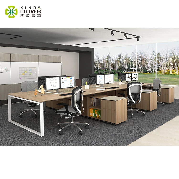 Foshan 10 лучших производителей офисной мебели современная офисная Рабочая станция для 6