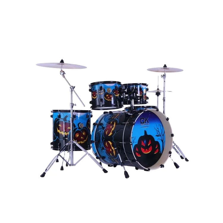 Good quality musical instrument full size professional jazz drum set