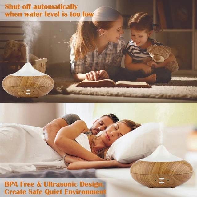 Onion Design Essential Oil Diffuser Aromatherapy Humidifier, 125ML Cool Air Mist Iceberg 7 Colors Light