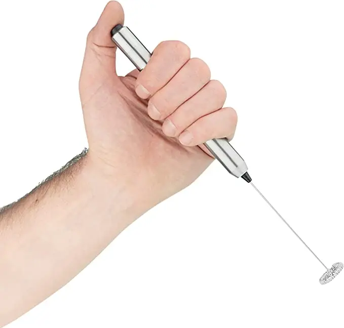 Wholesale Battery Powered Stainless Steel Handheld Coffee Blender Electric Milk Frother