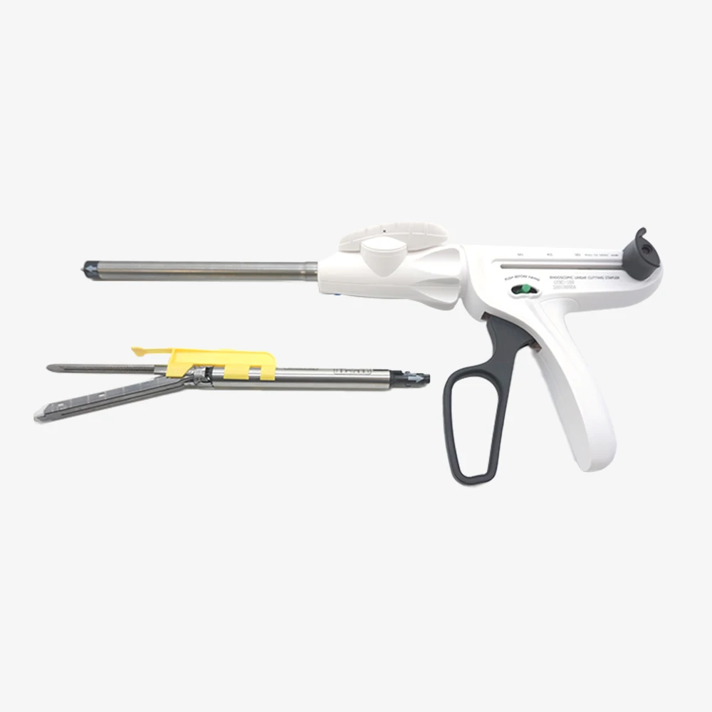 endoscope linear cutting stapler and cutting assembly single use disposable endoscopic cutter stapler