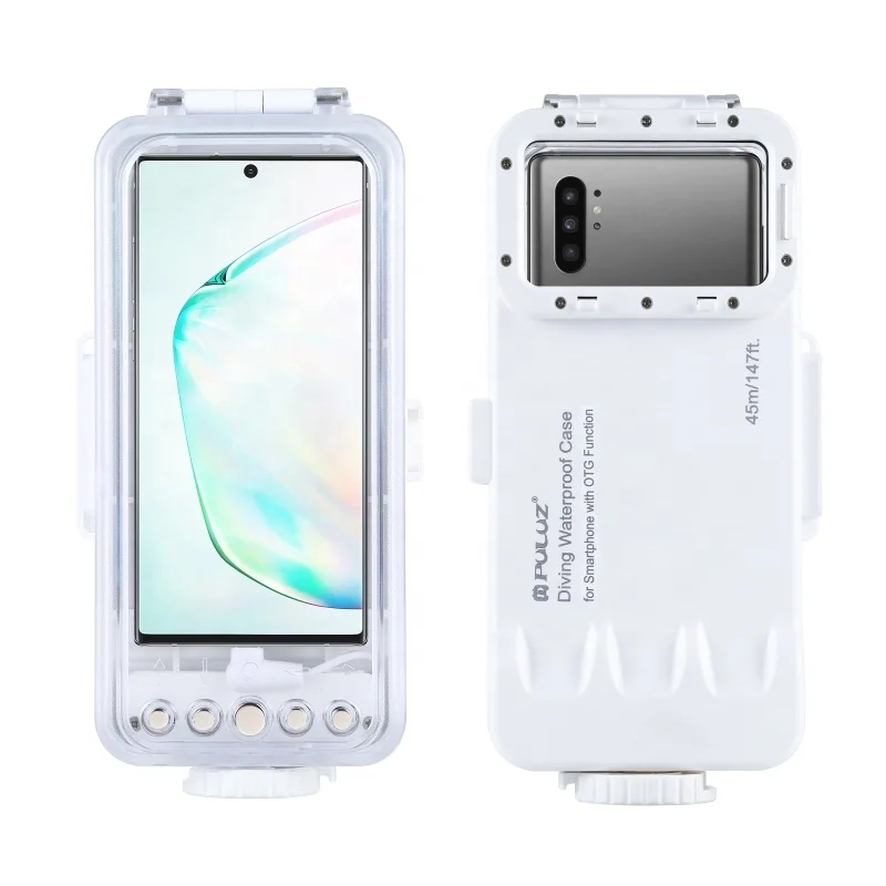 PULUZ 45m/147ft Waterproof Diving Case Photo Video Taking Underwater Housing Cover for Galaxy Huawei Xiaomi Android Phone