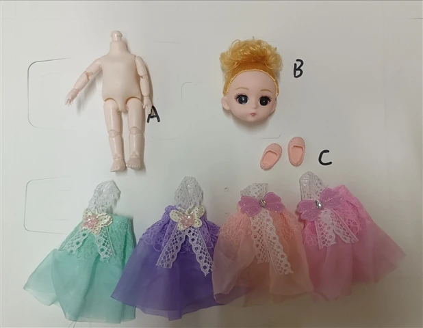 accept OEM design can shipping by parts 6 inch 13 joint fashion dolls for girls toys