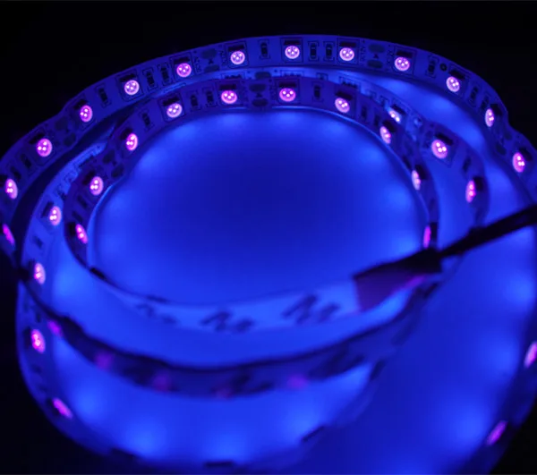 Ультрафиолетовая Светодиодная лента DC12 в 5 м 60 светодиодов/м IP20 5050 SMD UV Black Light Led Strip