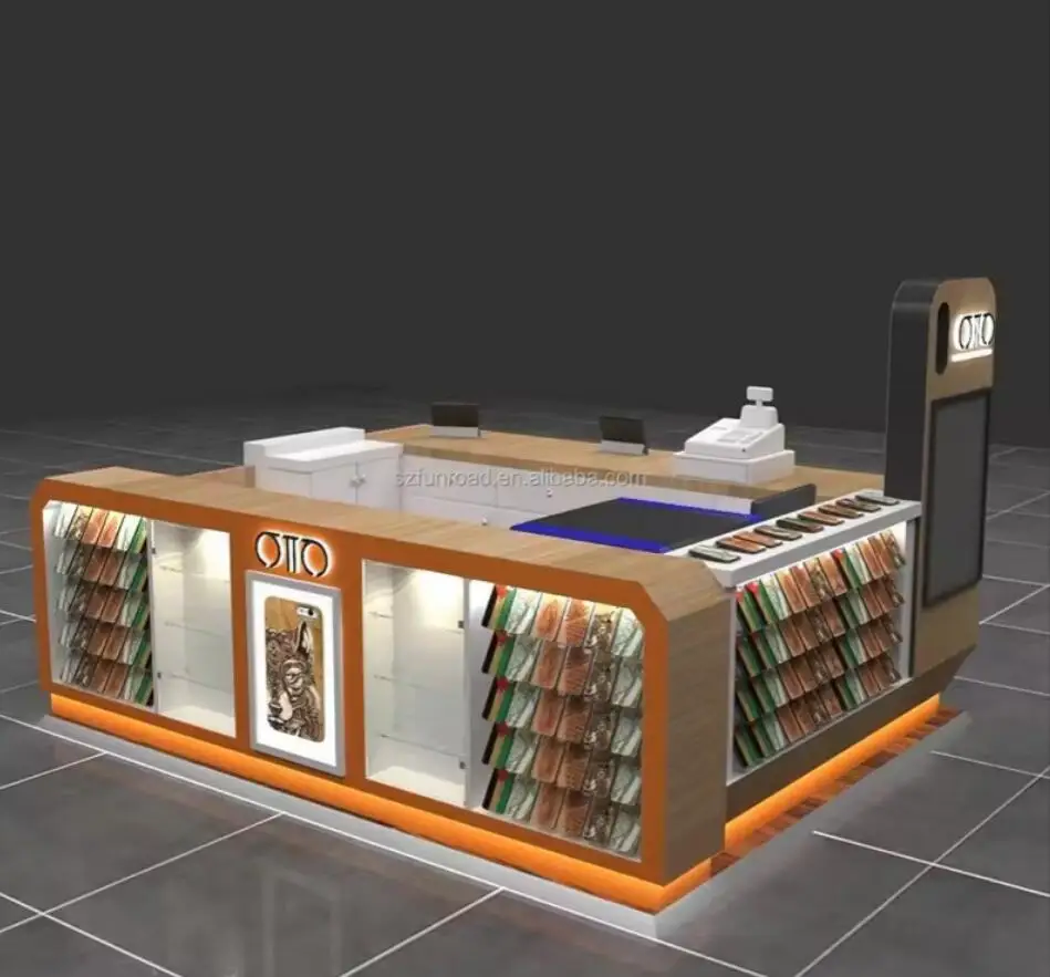 Funroad phone accessories mobile shop names kiosk design stores for cell