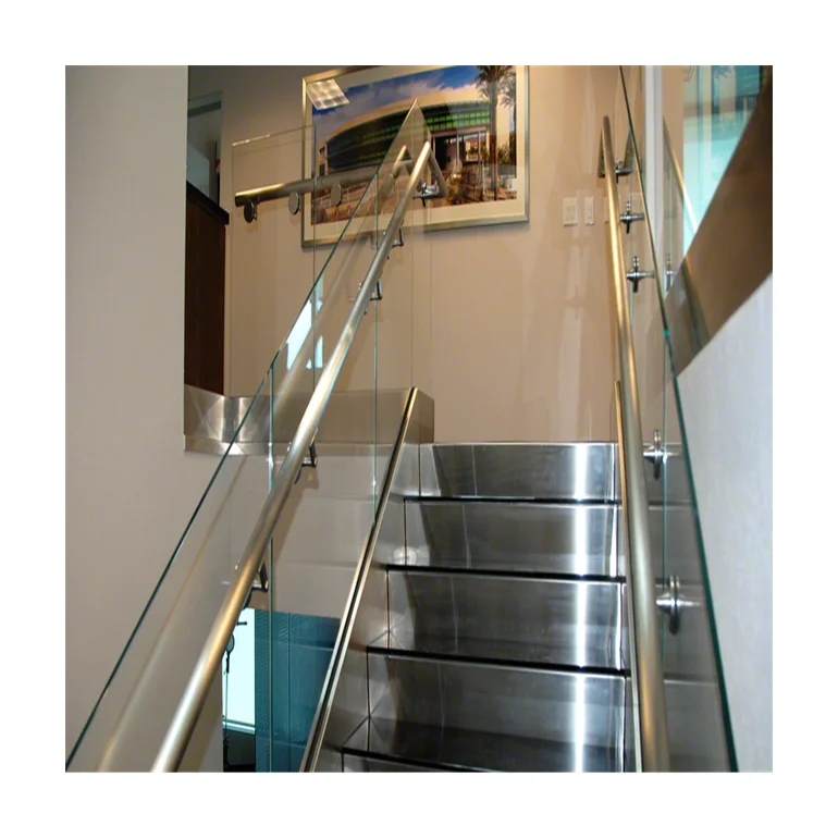 ACE custom Balustrade Handrail U channel aluminum Base Balcony Glass  Tempered Glass Stair  Balcony  glass fence