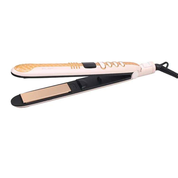ENZO New hair salon styler mini flat iron small light weight portable travel size hair straightener & curling tool