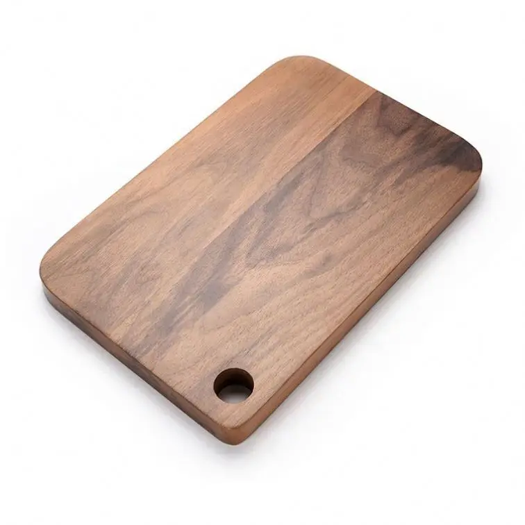tabla de cortar de madera solida bamb tagliere in legno Wood Wooden Cutting Chopping Board With Handle Logo