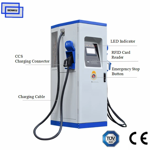  Одобренная CE комбинированная зарядная станция EVSE CCS тип 1 2 CHADEMO OCPP для быстрой зарядки 60 кВт 90