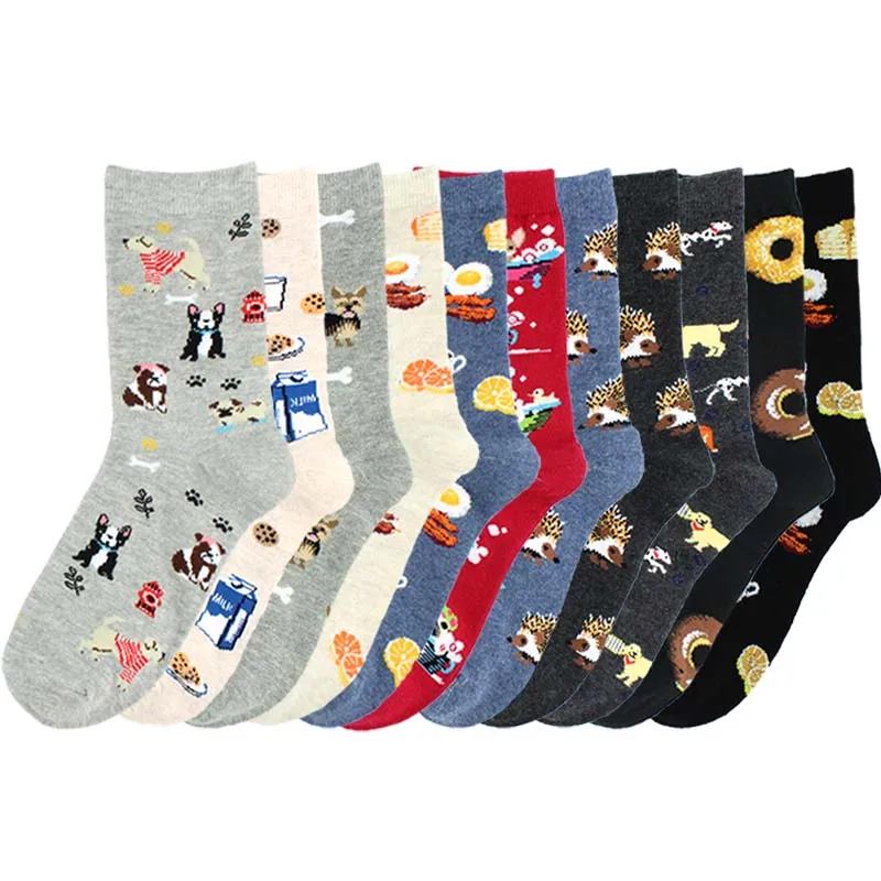 High Quality New Style Animals Hedgehog Mouse Snack Creative Cotton Popular Women Socks Fashion Girls Sock Cute Socks Women