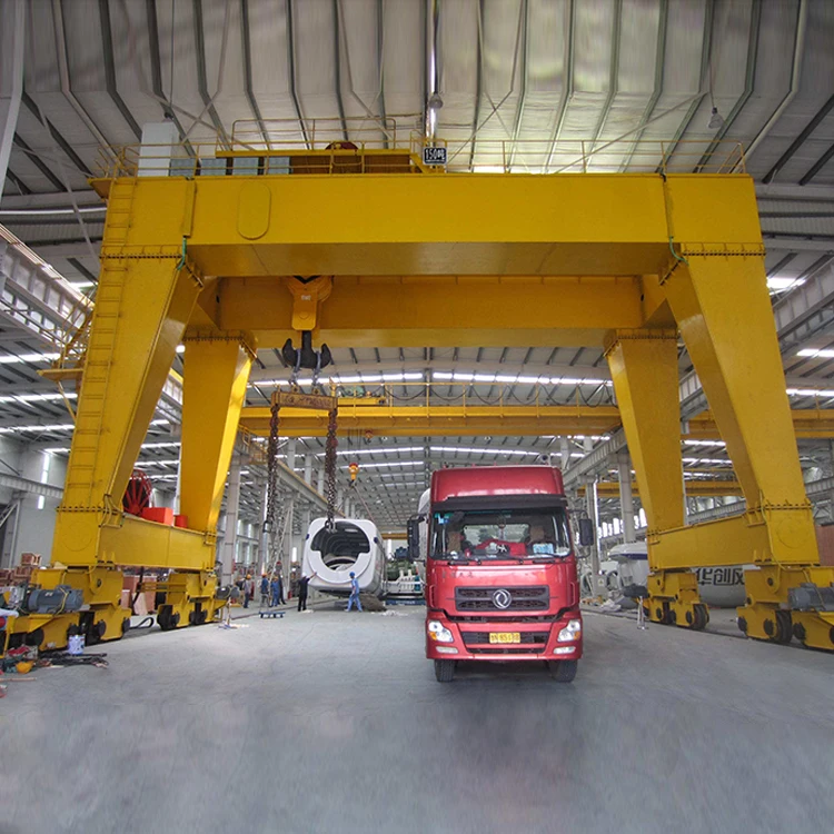 Cabin control Heavy duty electric double girder a type gantry crane